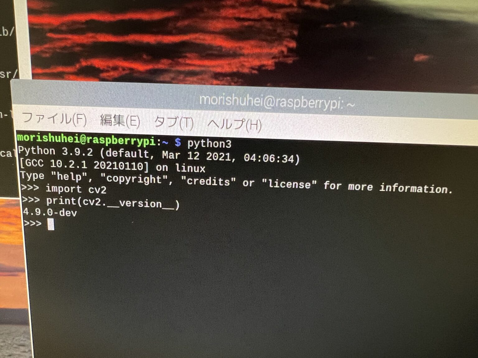 【ラズパイ】解決!ModuleNotFoundError: No module named ‘cv2’【python】 - 森の株